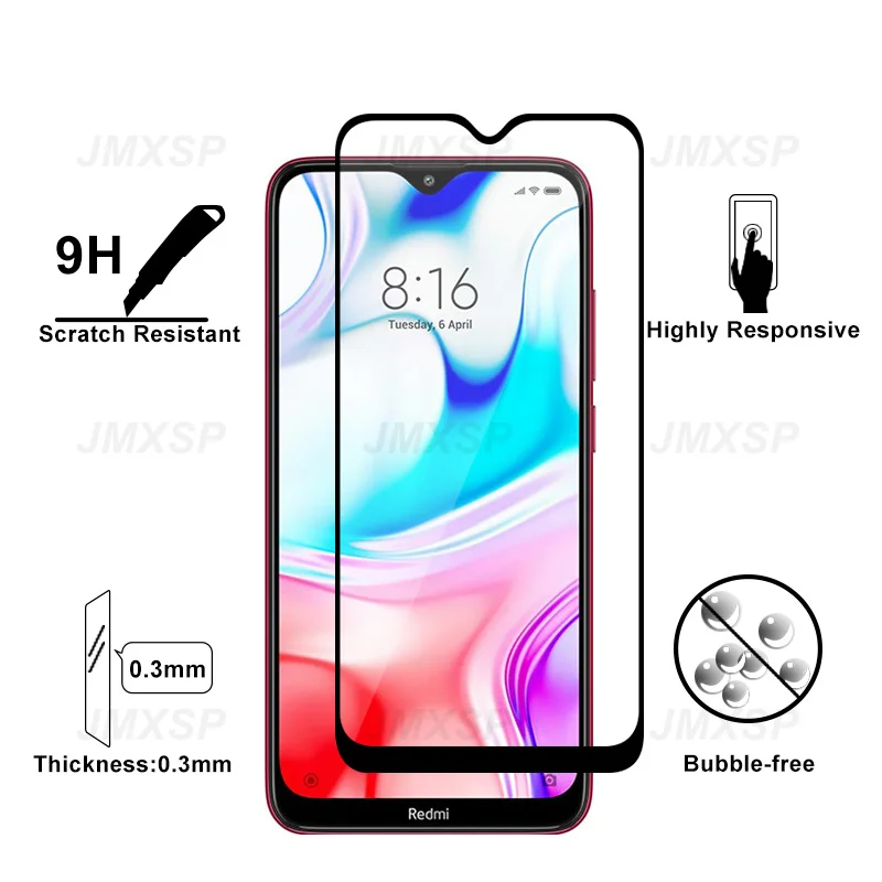 Защитное стекло для Xiaomi Redmi 8 7 6 8A 7A 6A закаленное Note 8T Pro K20 K30 L30i экрана 3 шт. |