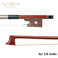 naomi brazilwood bow 18 violin fiddle bow white horsehair bow student bow beginner use