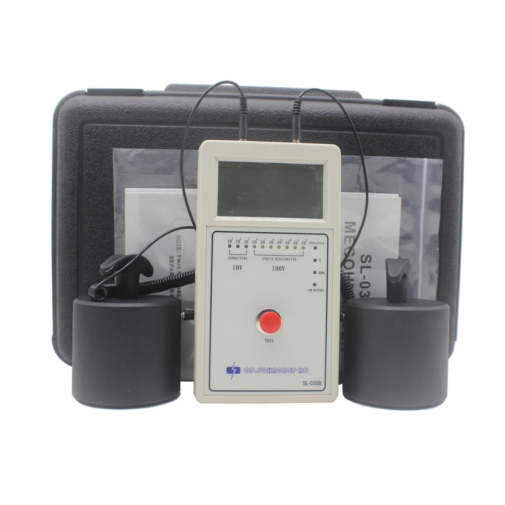 

SL-030B New Digital Anti-static Detector Hammer Type Surface Resistance Tester