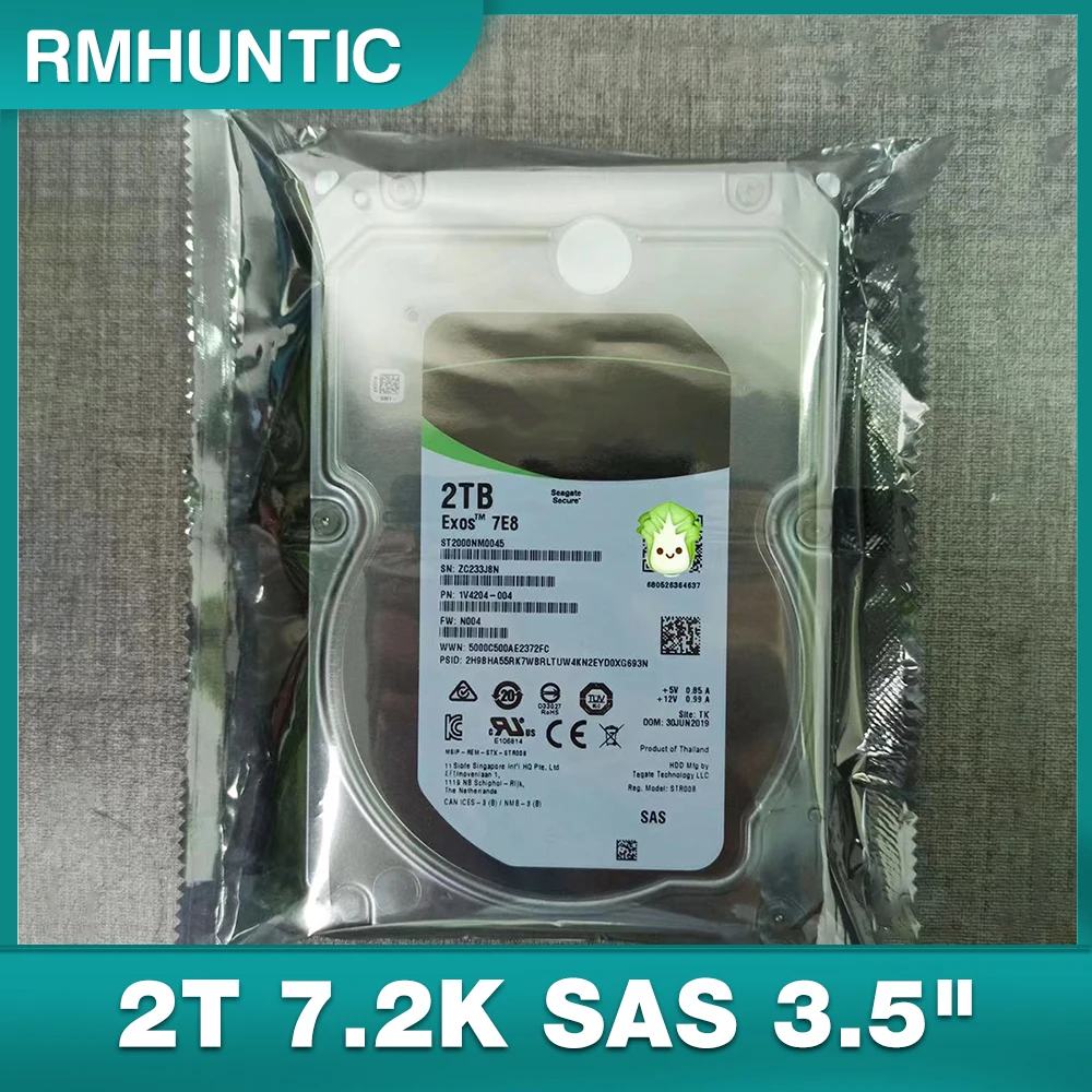 HDD ST2000NM0045,    2T 7, 2 K SAS 3, 5 ,   12 