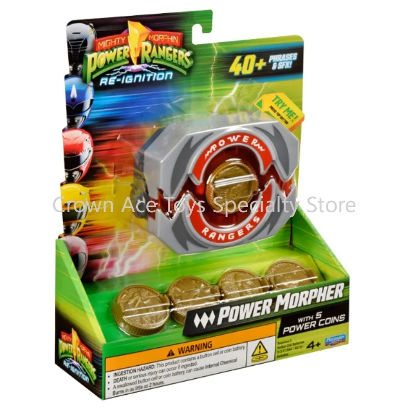 Фото Оригинальная игрушка Playmates Mighty Morphin Power Rangers Re-Ignition Morpher: коллекционная фигурка для ролевых игр, подарок для мальчиков, со светом и звуком №2