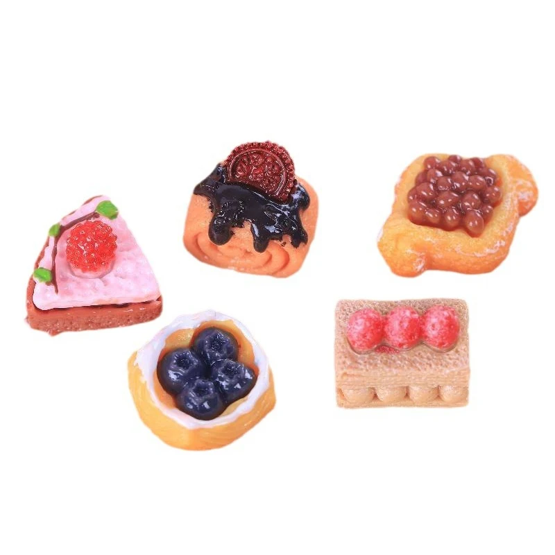 5 шт. 1/12 набор для имитации кукольного домика торта хлеба миниатюрный кукольный