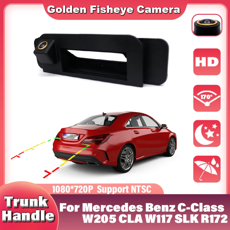 170 ° HD CCD Автомобильная камера заднего вида для Mercedes Benz C-Class W205 CLA W117 SLK R172 Камера с
