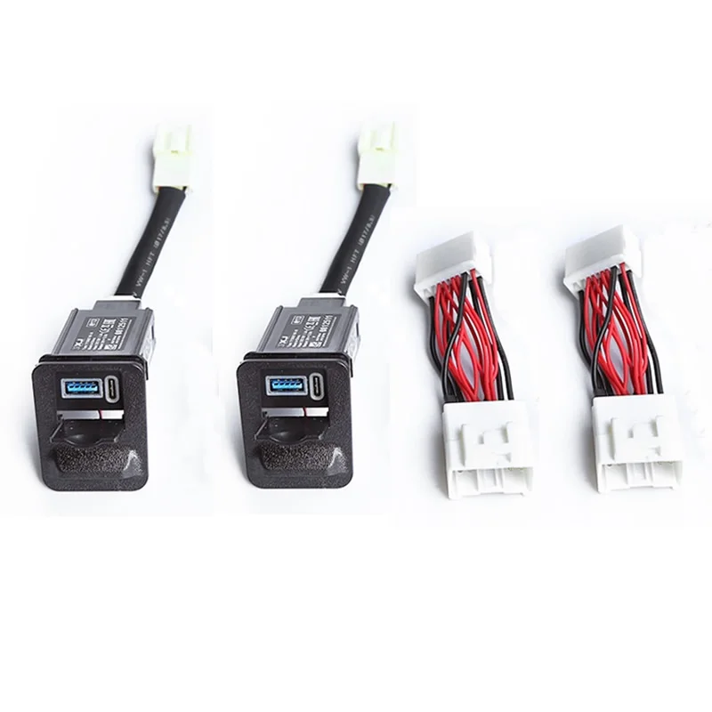 

2015-2021 для Toyota Alphard Vellfire 30 USB быстрое зарядное устройство для второго ряда сидений автомобиля с двойным интерфейсом модифицированные аксессуары для интерьера