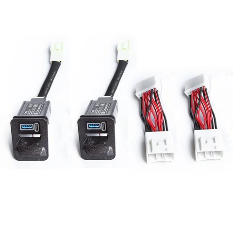 2015-2021 для Toyota Alphard Vellfire 30 USB быстрое зарядное устройство для второго ряда сидений автомобиля с двойным интерфейсом модифицированные аксессуары для интерьера