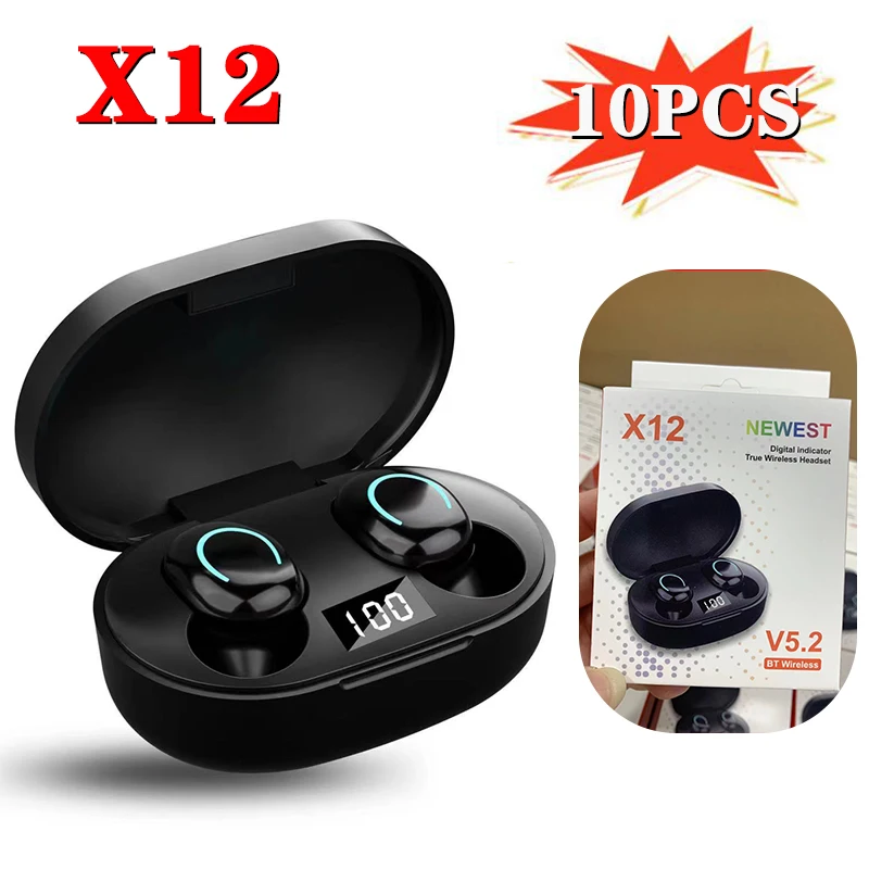

10 шт. X11 X12 TWS Bluetooth-наушники; Беспроводные наушники; Стереонаушники; Спортивная Hi-Fi гарнитура; Мини-наушники с HD микрофоном; pk F9-5C