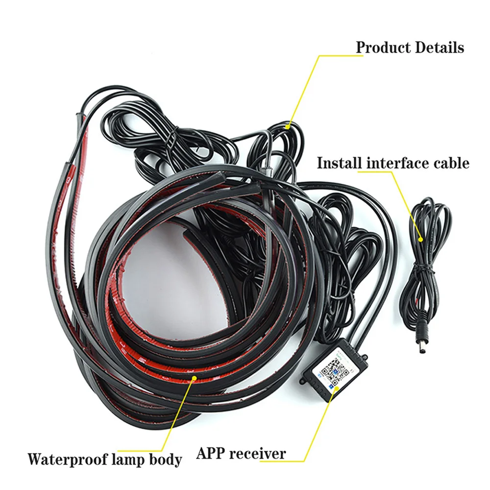 8-цветная звуковая активная функция APP/дистанционное управление светодиодная