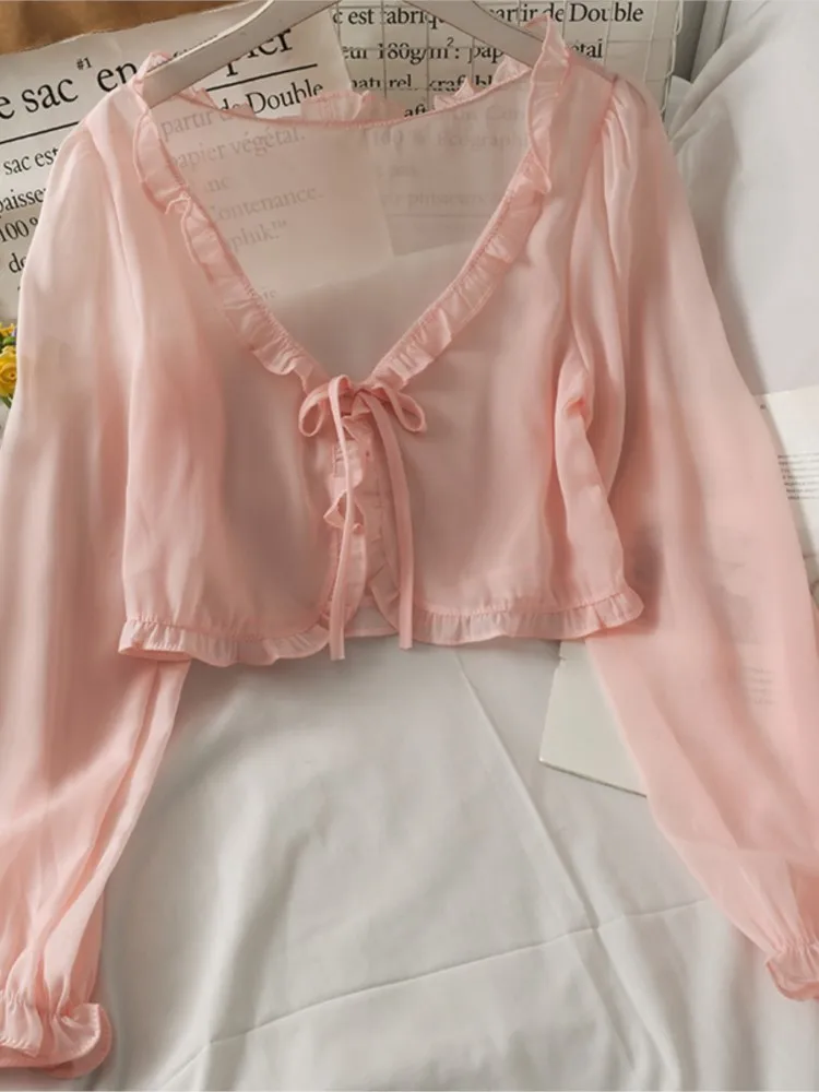 Женское тонкое пальто Повседневная летняя Солнцезащитная одежда с кружевным