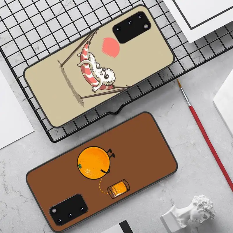 

Funny Cartoon Food Phone Case for Samsung S20 lite S21 S10 S9 plus for Redmi Note8 9pro for Huawei Y6 cover