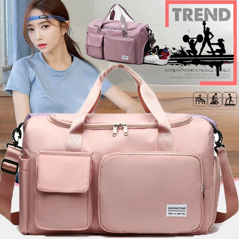 Дорожная сумка для багажа женская и мужская через плечо вместительная уличная