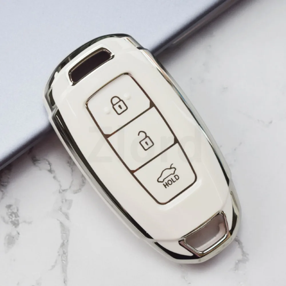 3-кнопочный чехол для ключей из ТПУ Hyundai I30 Ix35 KONA Encino Solaris Azera Grandeur Ig Accent Santa Fe Palisade