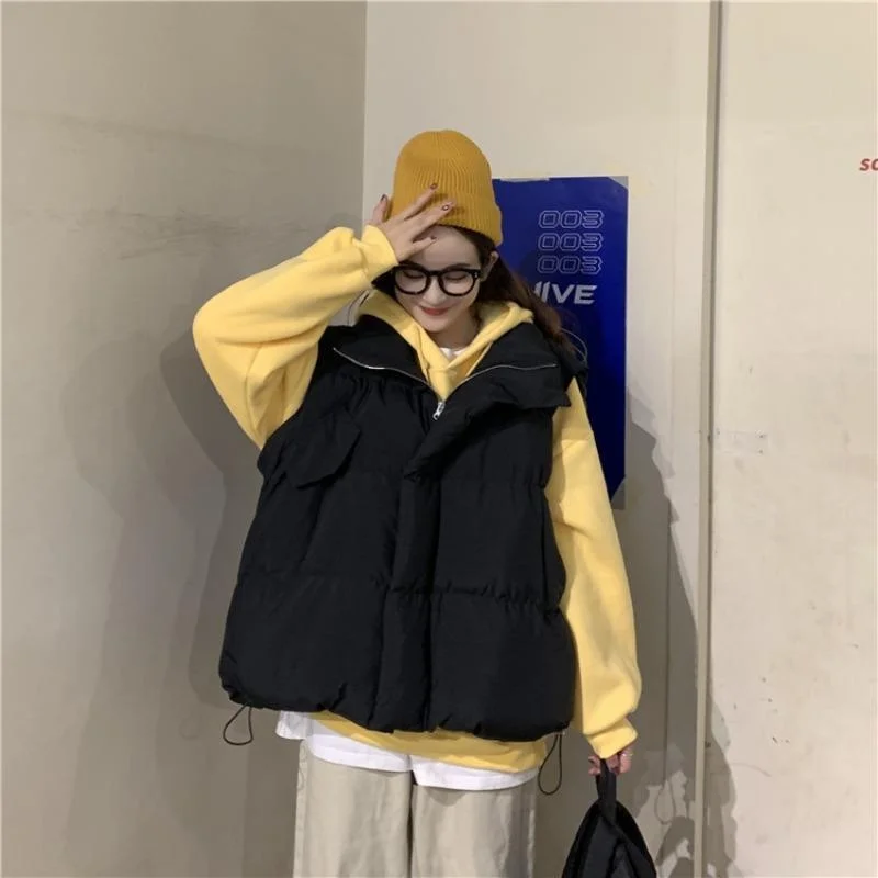 Internet Celebrity Short down Coat Vest Women's Winter 2022 New Loose Cotton-Padded Coat Slimming Thickened Cotton-Padded Coat