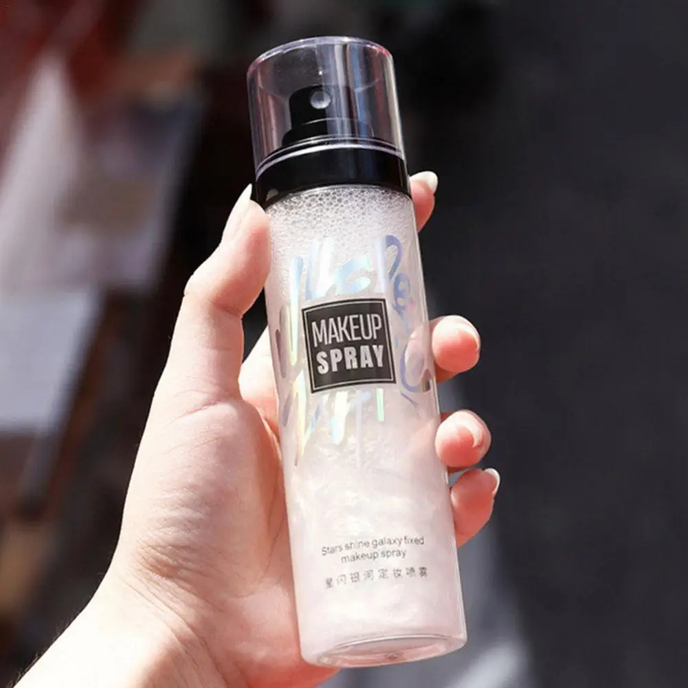 

100ml Stars Shine Galaxy Makeup Setting Spray Moisturizing Lasting Up Cosmetics Fixer Oil Control Long Foundation Facial Ma R4U3