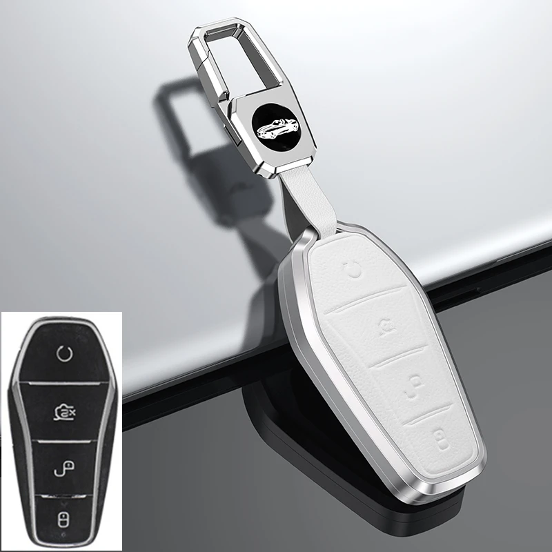 

Металлический кожаный чехол для дистанционного ключа автомобиля, держатель для BYD ATTO 3 Qin Song Plus Dmi Han Tang Dolphin Seal U EV Sealion 05
