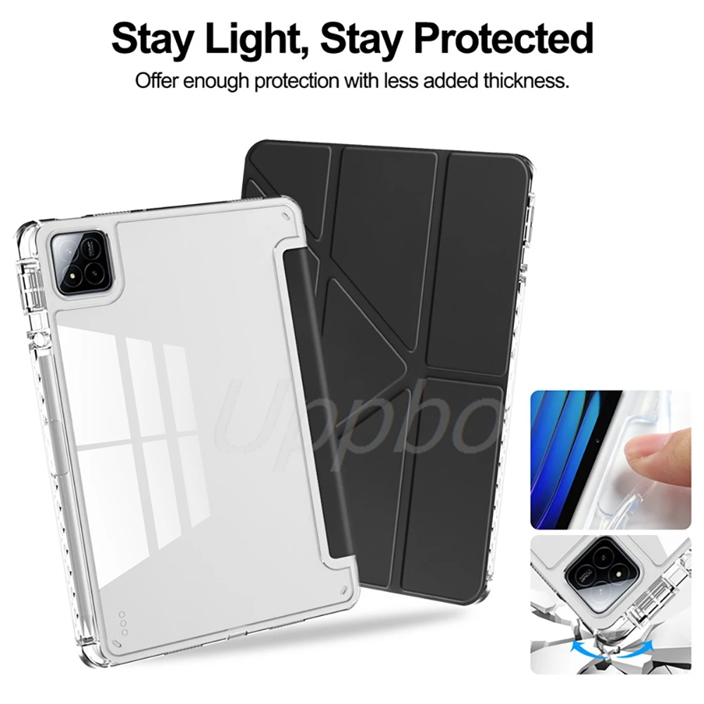 Фото Чехол-книжка с функцией автоматического сна для планшетов Xiaomi Pad 8, 8 Pro, 7, 7 Pro, 6, 6 Pro, 5, 5 Pro, Pad 2, 2025, 2026, Pro 12.1, Pad SE 11, 8.7, PocoPad 12.1 №4