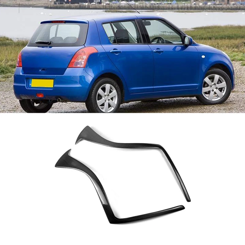 

Углеродное волокно для 2005-2011 Suzuki Swift Задний фонарь для бровей Веки Покрытие ресниц задний фонарь наклейка