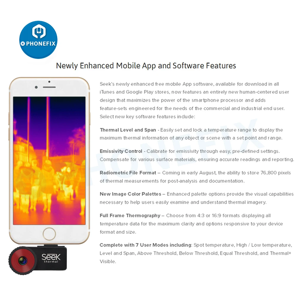 Тепловизионная Камера Seek Thermal Compact PRO С Высоким.