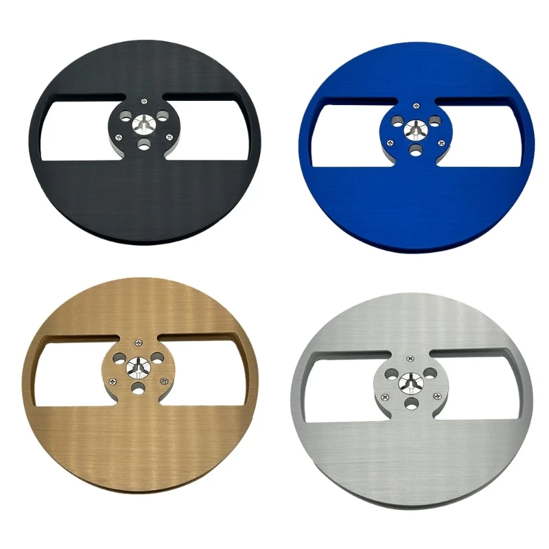 

Metal Takeup Reel Opening Machine Parts 2 Hole 1/4 7 Inch Empty Reel for Reel