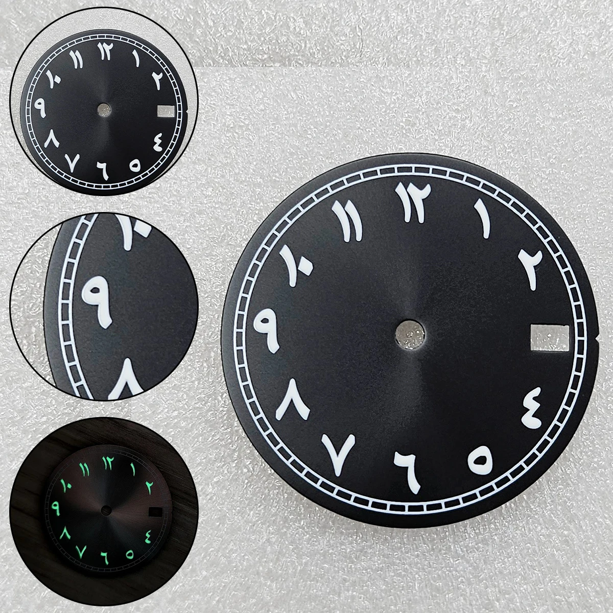 Циферблат 28 5 мм для часов NH35 3 0/34 0/3 8 ближневосточные цифры NH35/NH36 аксессуары