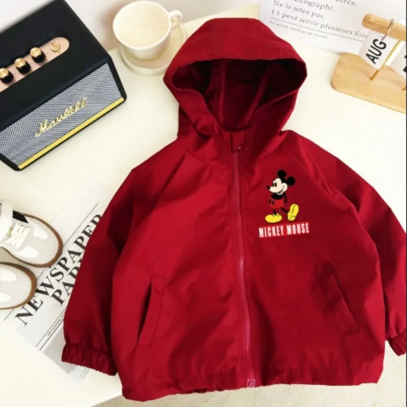 Ветрозащитные пальто Disney водонепроницаемая куртка с Микки Маусом бестселлер