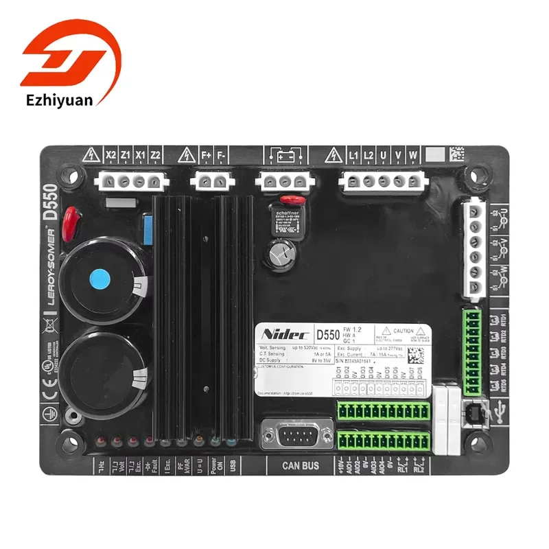 Фото Автоматический регулятор напряжения Leroy Somer D550 (AVR D550 Nidec) для генераторных установок, запчасти. №2