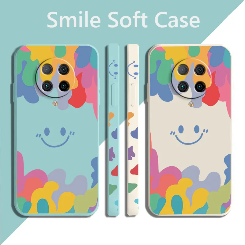 for xiaomi poco f2 pro case cute rainbow smile pattern soft shell straight cover for poco f2 pro pocof2 pro phone case free global shipping