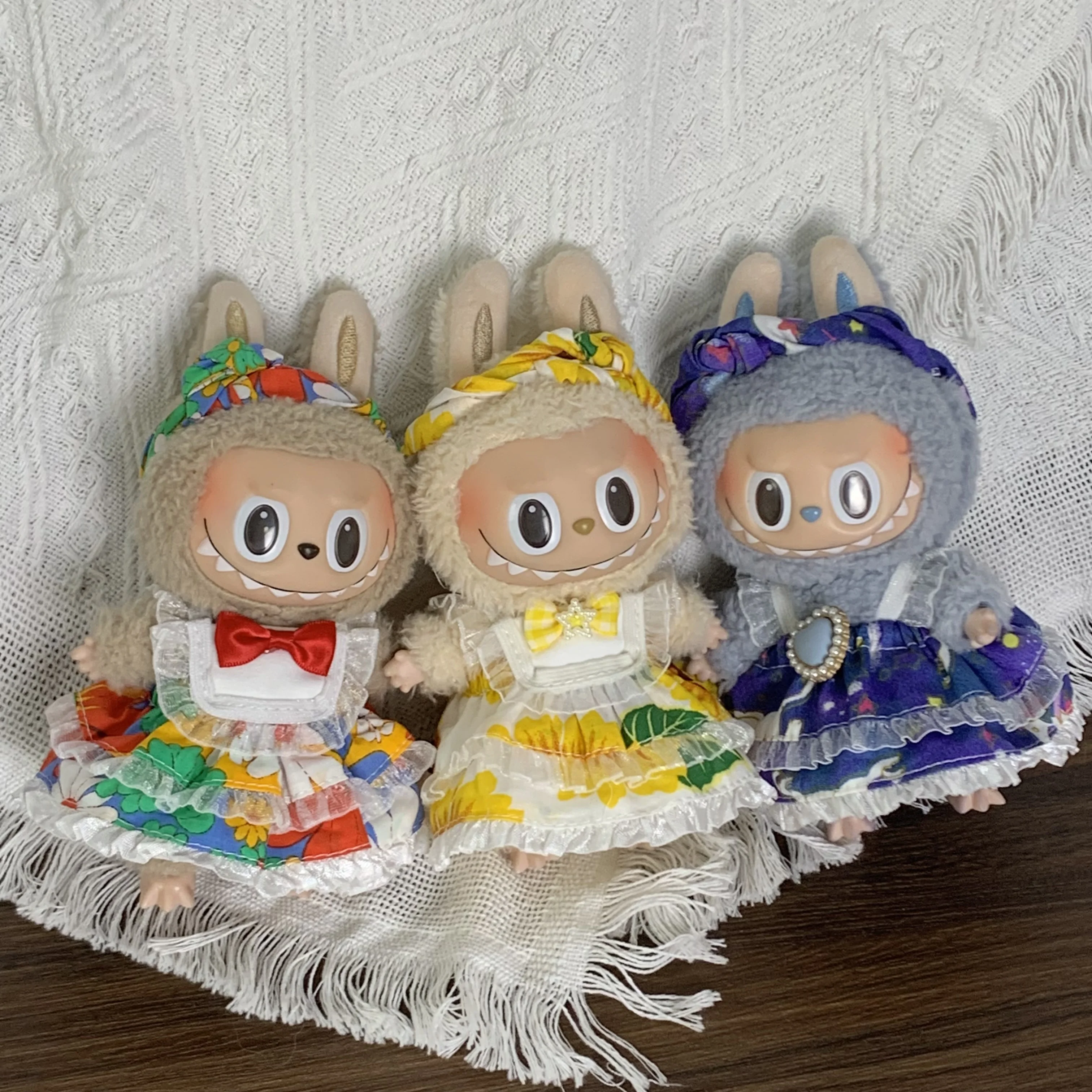 17 см Labubu Idol одежда для кукол праздничный стиль милая юбка аксессуары платья