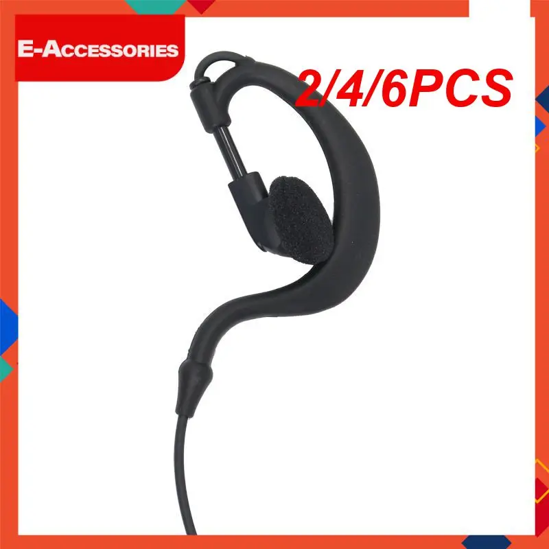 

2/4/6PCS Stereo Earpiece In Ear Soft Rubber Ear Loop Rotating Speaker Wired Earphone For Mp3 Smartphones