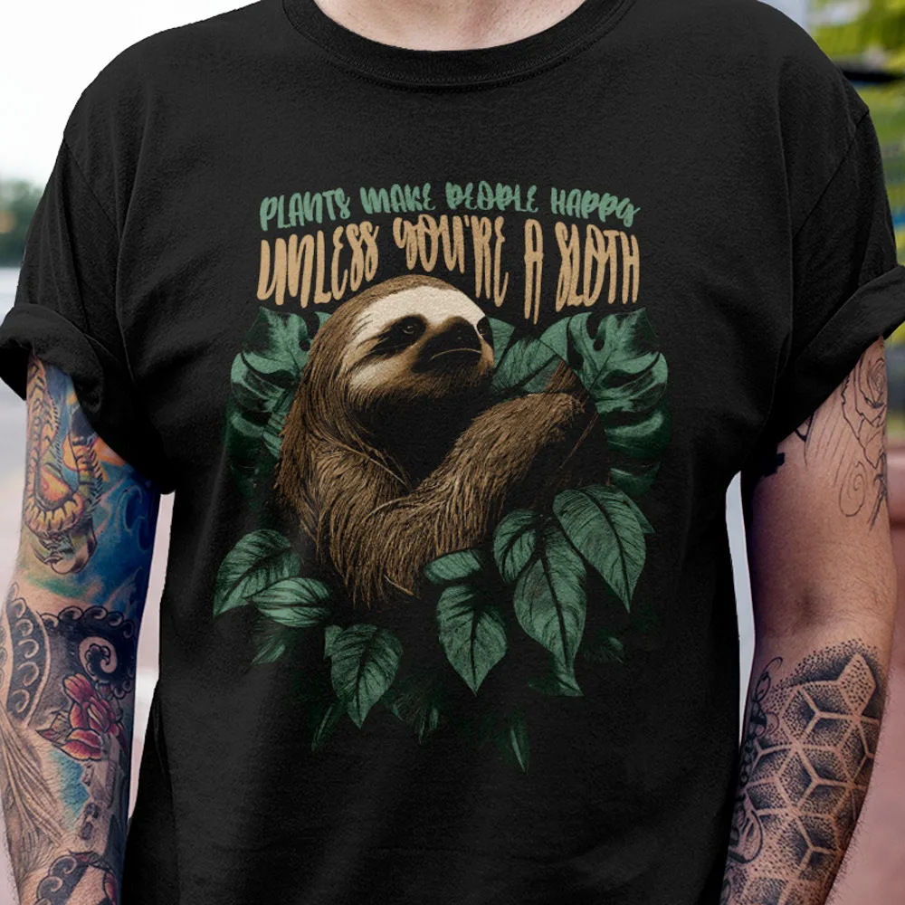 Футболка с изображением ленивца забавная надпись цитата любовница диких