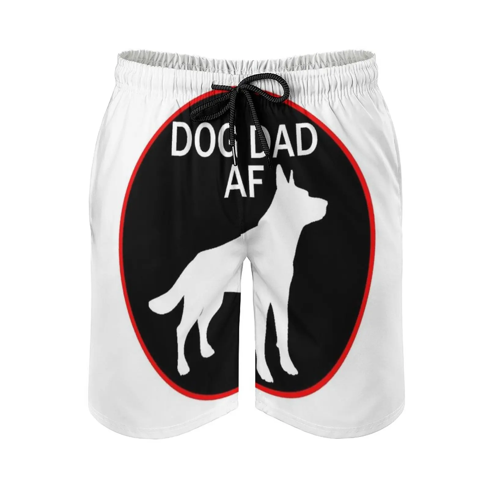 

Dog Dad Af Surfing Beach Shorts Men'S Boardshorts Patchwork Surf Swim Short Pants Dog Dogs Dog Lover Dog Mom Dog Dad Slang