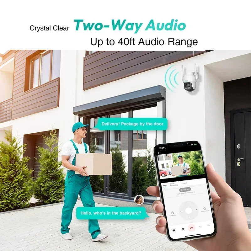 Камеры Botslab 2K 3MP 1/2 шт. IP-система безопасности с ночным видением для