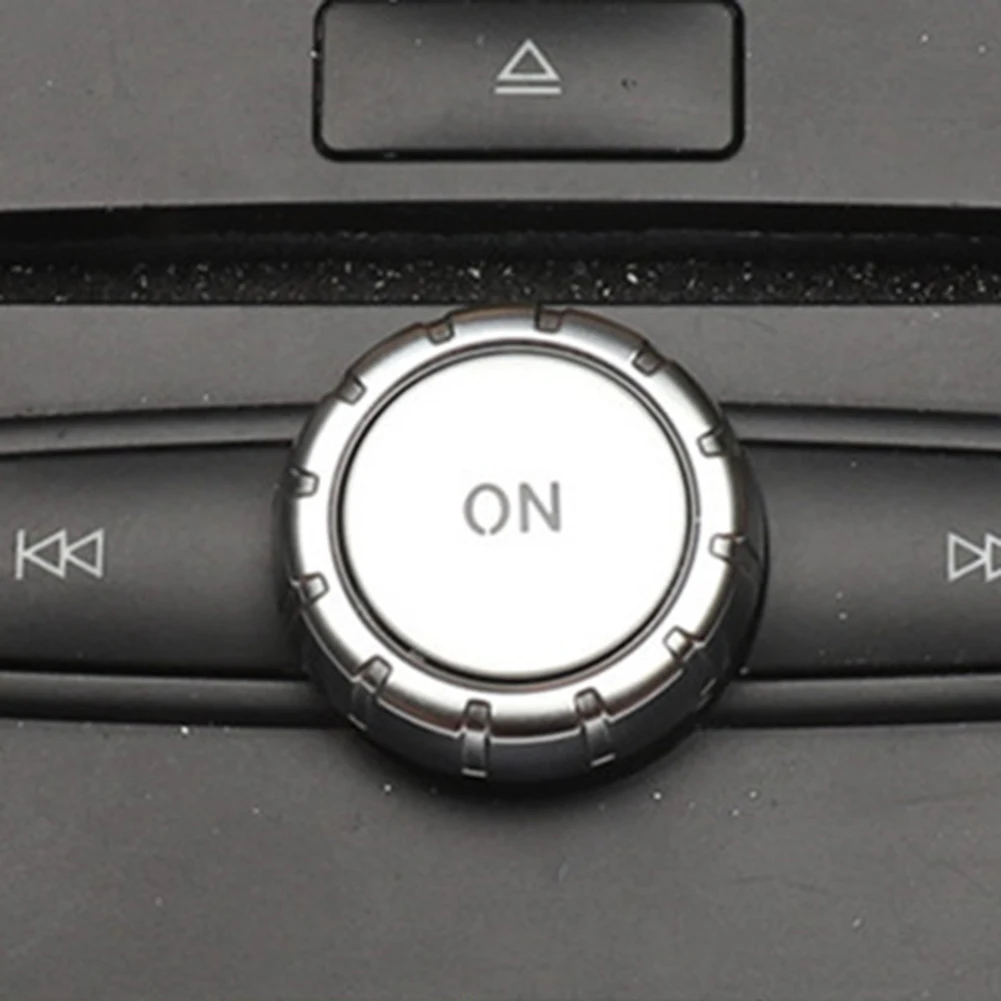 

Cover Volume Button Front Sequins Silvery Upscale Volume Knob W204 W212 GLK ABS Accessory Car Decoration Brand New