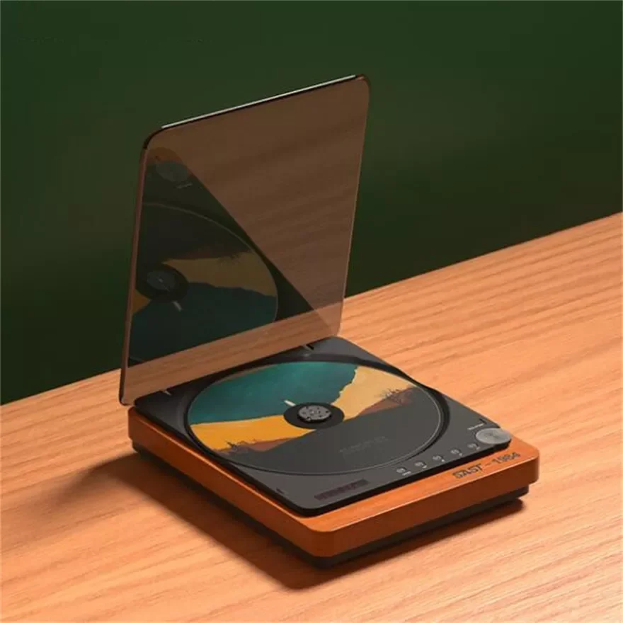 

New High End Lossless Hfi Recorder Cd Player Wood Portable Walkman Bluetooth Discman Super Bass Optical Aux Usb Vinyl Disc