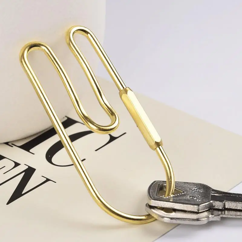 

1 Pcs Wind Brass Keychain Men And Women Belt Key Ring Ring Metal Car Key Chain Nordic Concave Pendant Ornament Metal Key Ring 4p