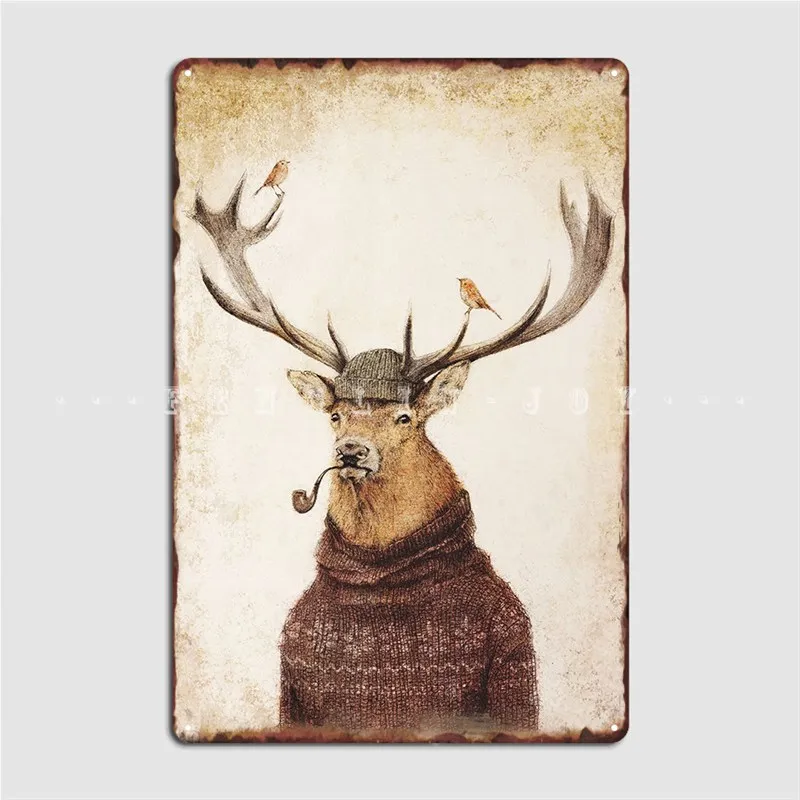 

Thinking Wild Poster Metal Plaque Wall Cave Cave Pub Designing Plates Tin Sign Poster