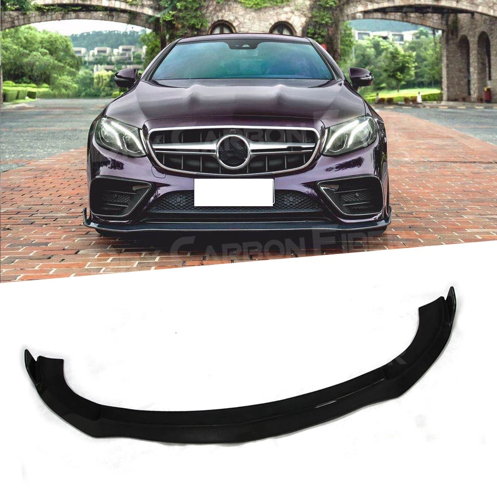 

E Class Carbon Fiber Front Lip Spoiler For Mercedes Benz C238 Sport Coupe 2017-2019 FRP Head Bumper Chin Shovel Car Styling