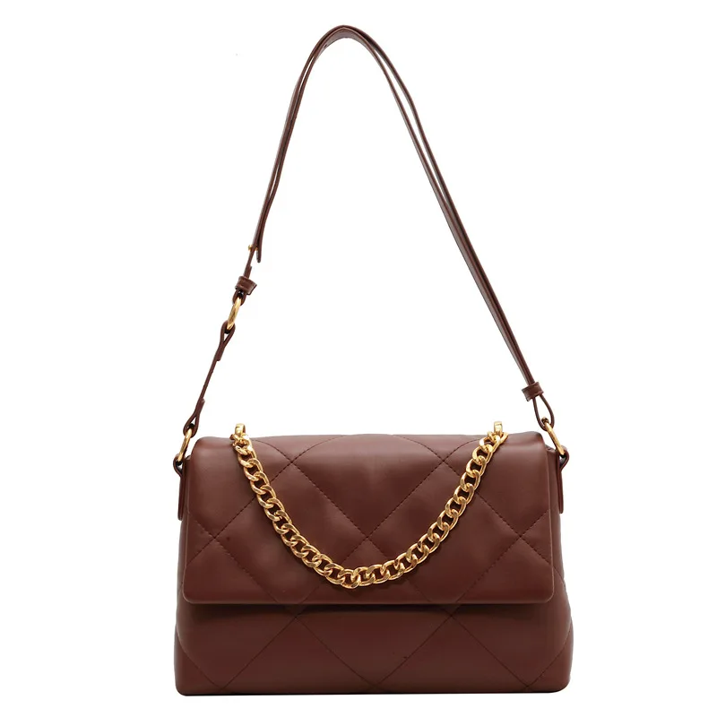 Lady Bags Shoulder Bag for Women 2023 New Women's Bags Chain Messenger Bag Underarm Small Square Bag Ring Tote Bag