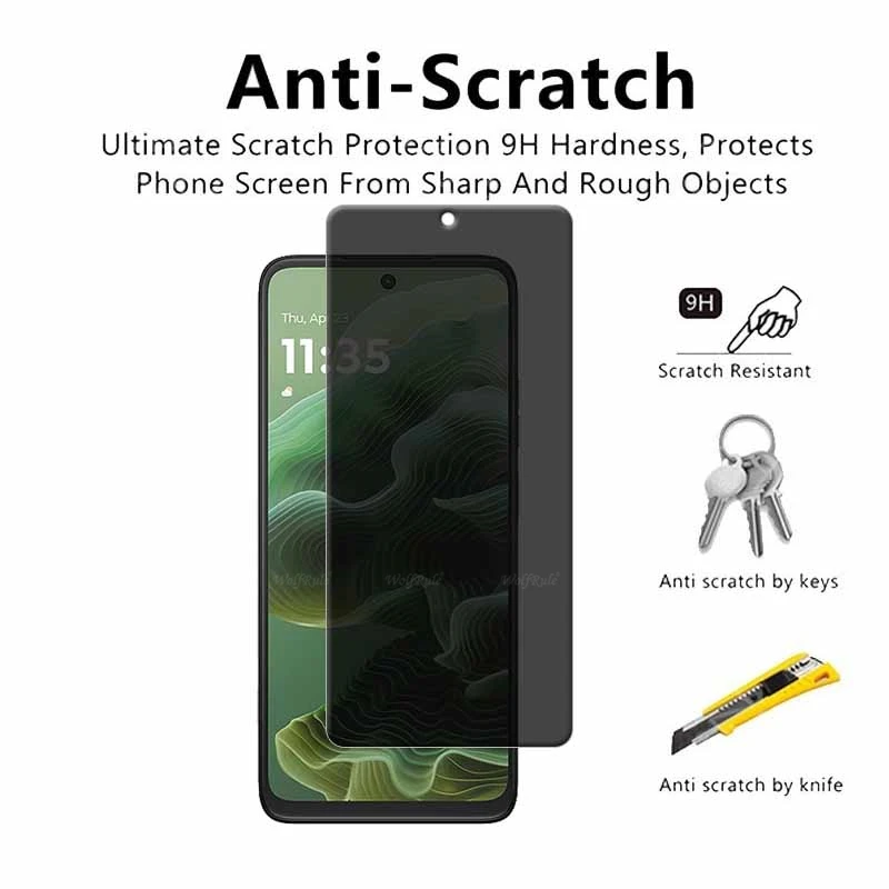 1/2/3/4 шт. для Moto G35 стекло Motorola закаленное HD Защитная конфиденциальность Анти-шпион