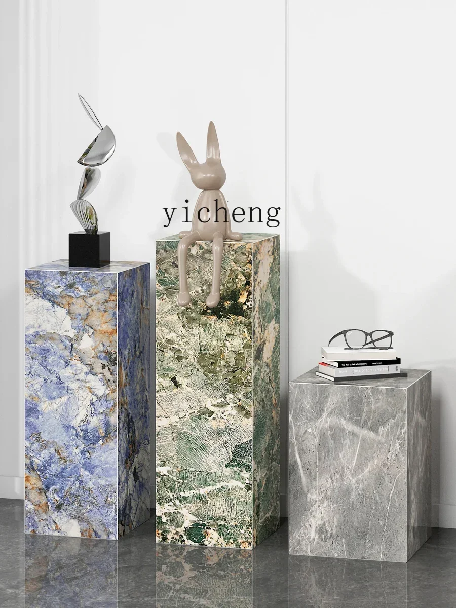 Мраморная скульптурная база ZC на заказ выставочный стол для отдела продаж