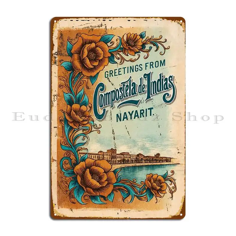 Compostela De Indias N Valleit Мексика Волшебный город Открытка Винтаж Путешествия