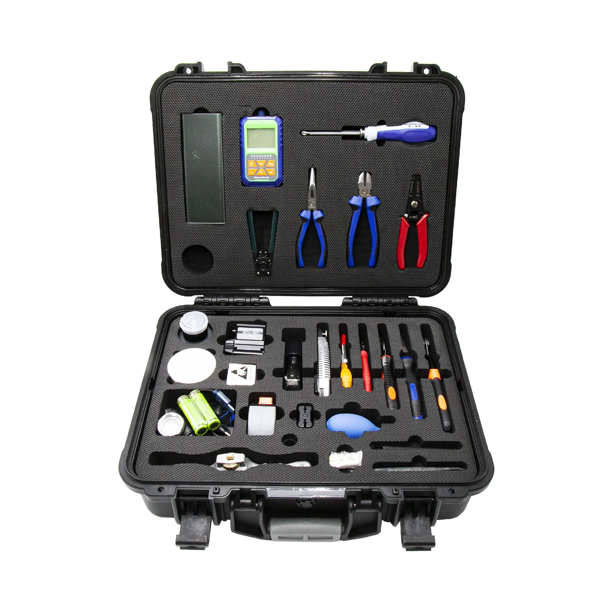 

28 Piece Network Tool Kit Complete tool Box Set for Cable Line Installation with Crimper Pliers hand tools