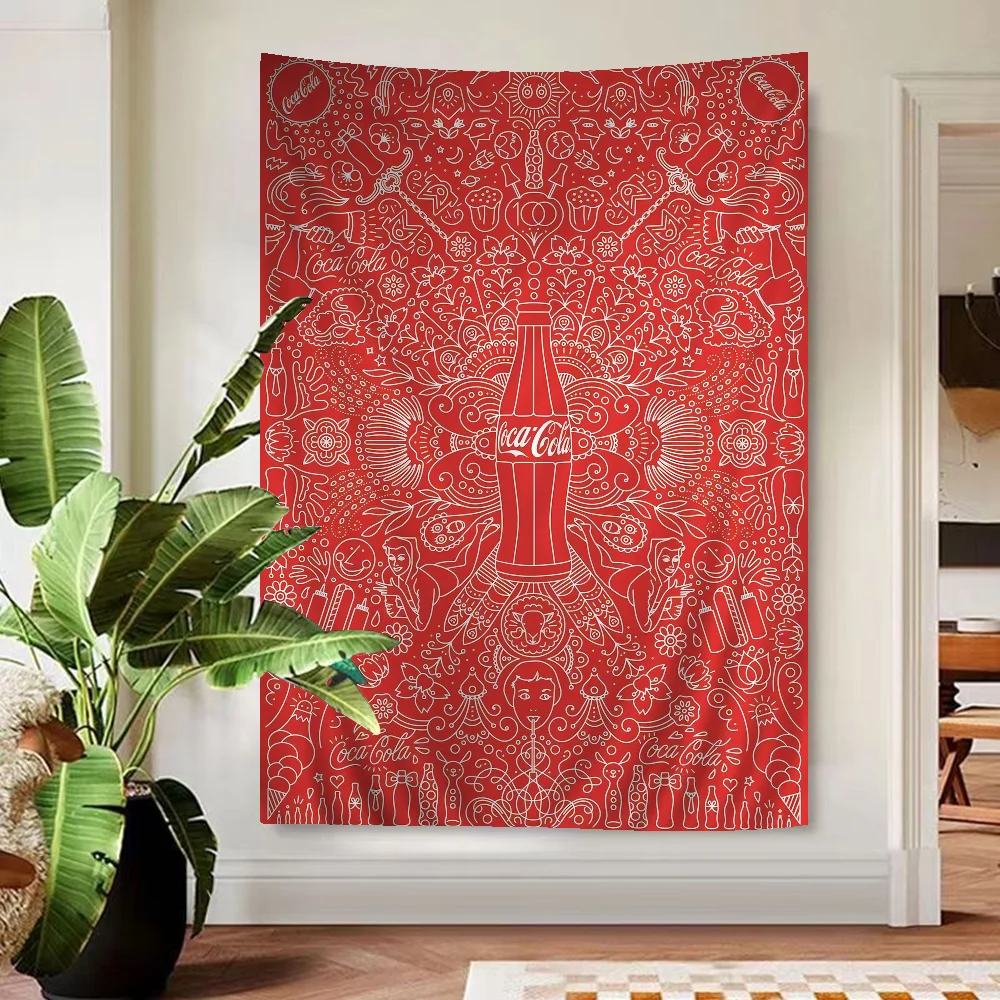 C-coca-cola Chart гобелен украшение дома хиппи богемное гадание настенный домашний