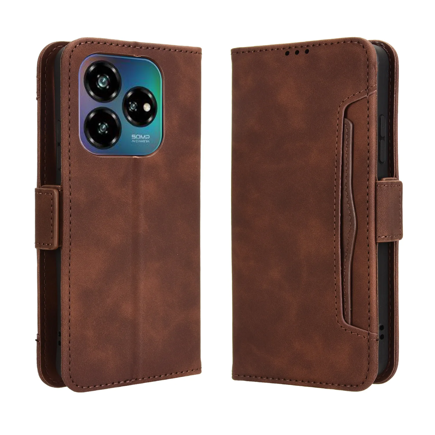 Чехлы-бумажники для ZTE Nubia V60 дизайнерский кожаный флип-чехол книги с магнитной