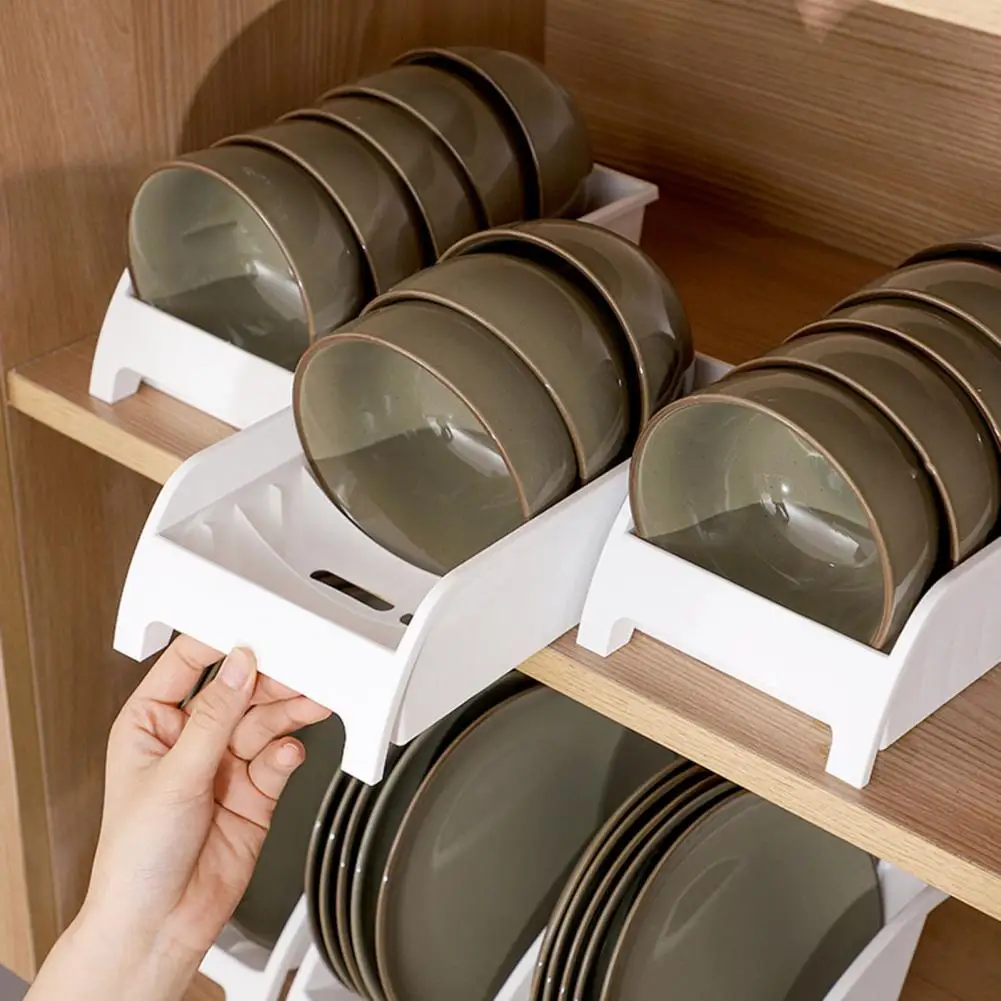 

Good Kitchen Dishware Storage Rack Large Capacity Thick Material High Fence Kitchen Storage Basket Kitchen Storage Tool