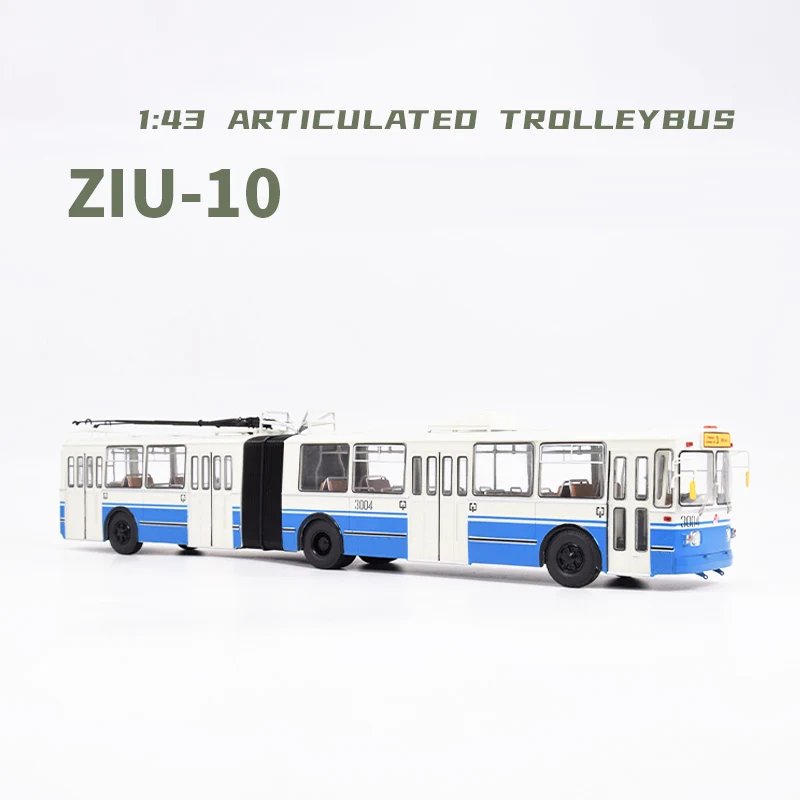 

Diecast 1/43 Scale Soviet ZIU-10 Ryazan Line 3 Railless Articulated Bus ZIU683 Urban Mass Transit SSM4053 Alloy Car Model Gift