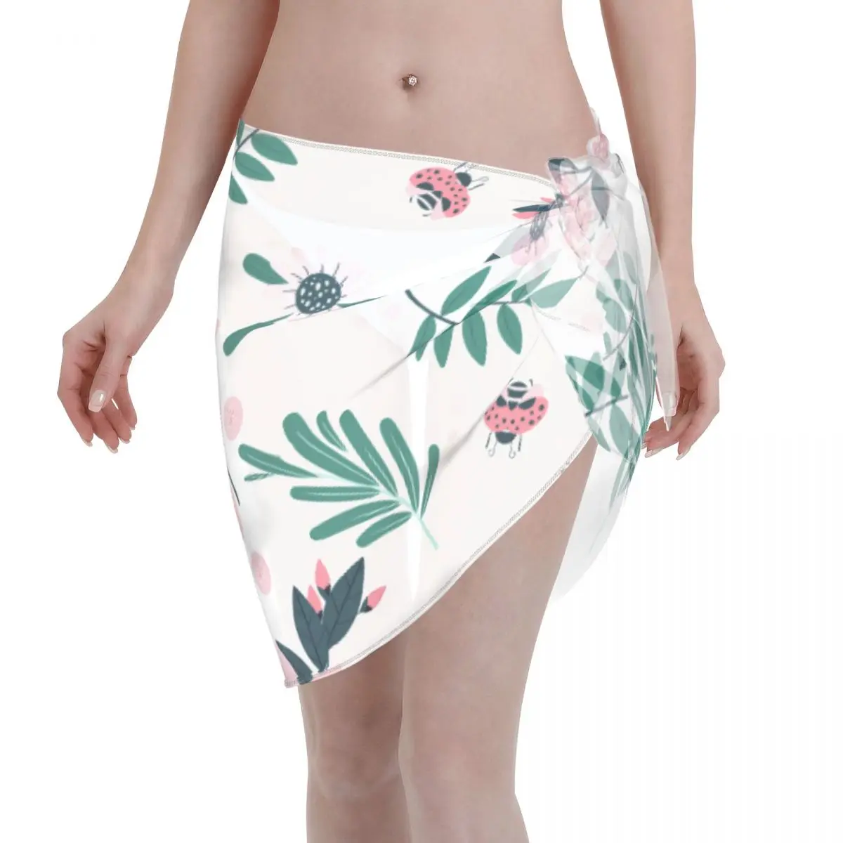 

2023 New Women's Beach Wrap Skirt Customizable Pattern Sexy Short Skirt Breathable Cool Party Essential