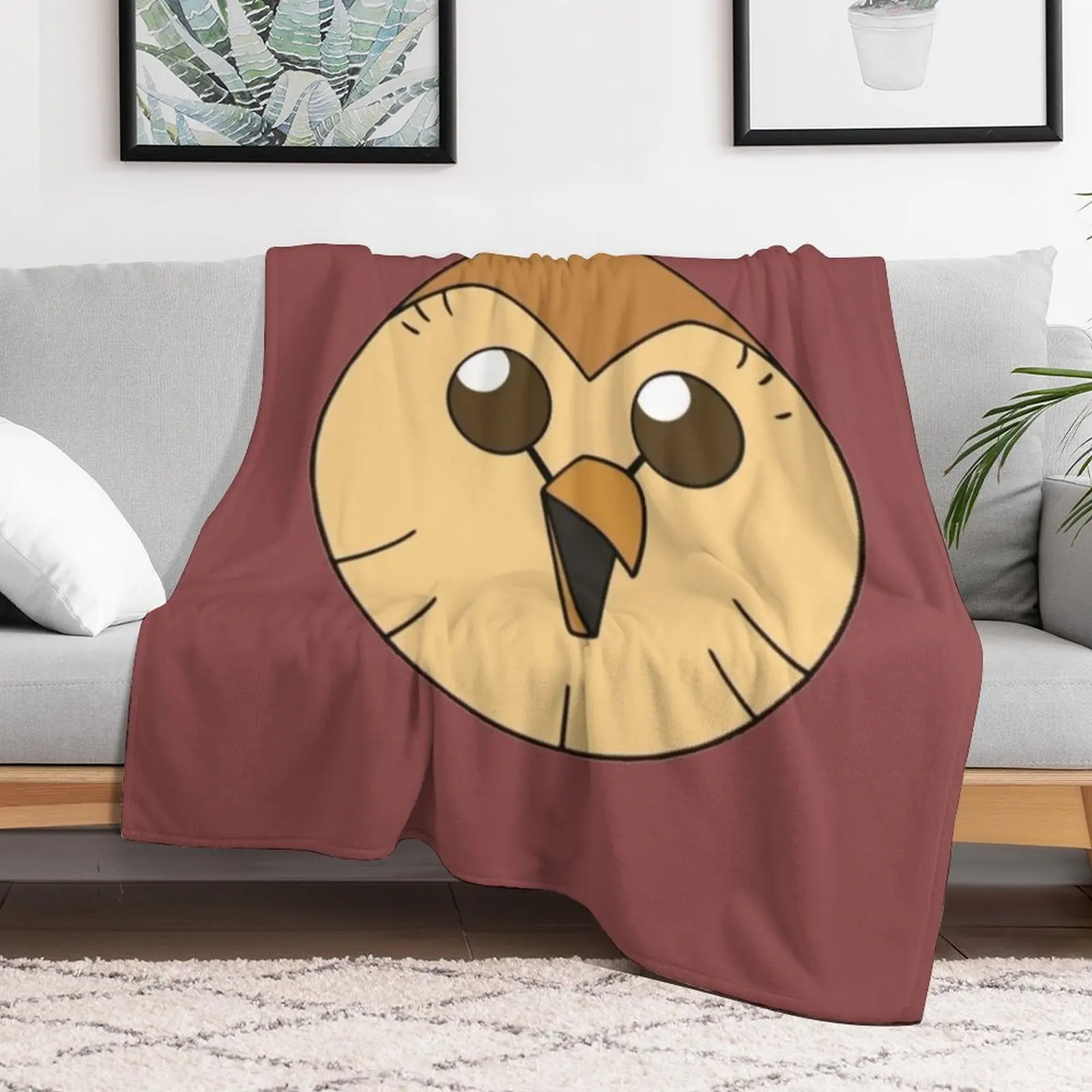 Одеяло с изображением совы рождественское украшение мягкие милые плед для
