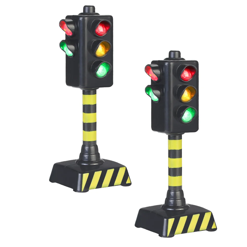 

Traffic Toy Light Signs Model Toys Minikids Children Lamp Playset Play Sign Teaching Toddlers Early Education Street Stop Set
