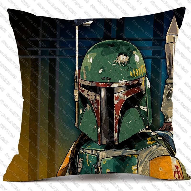 

DISNEY Star Wars Cushion Cover Sci-fi Movies Linen Pillowcase Birthday Gift Home Pillow Cover Подушка Funda Cojin 45*45cm