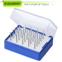 25pcs end mills cnc router bits 18 inch shank metric milling bits carbide tungsten cnc bits cutter for wood pcb tool